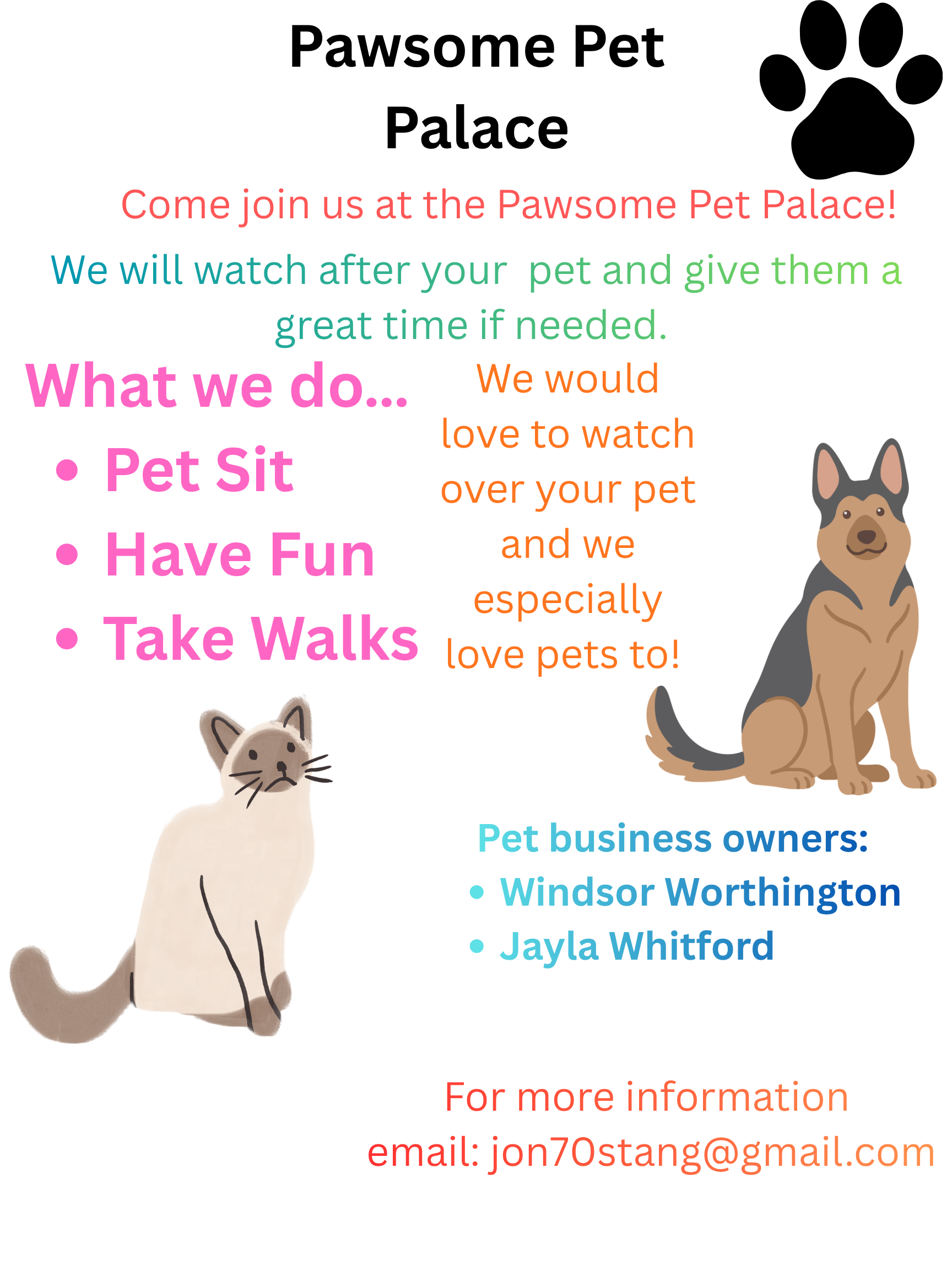 Pawsome Pet Palace Ad Picture